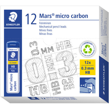 STAEDTLER Druckbleistift-Minen "Mars micro carbon"