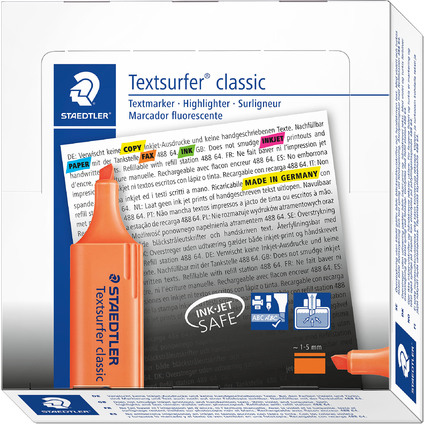 STAEDTLER Textmarker "Textsurfer Classic", orange