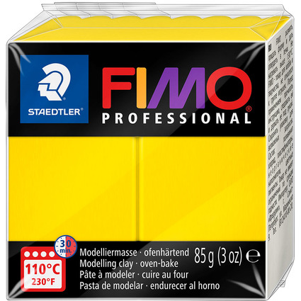 FIMO PROFESSIONAL Modelliermasse, ofenhrtend, echtgelb,85 g