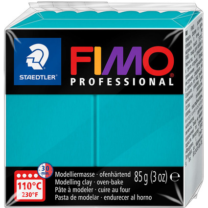 FIMO PROFESSIONAL Modelliermasse, ofenhrtend, trkis, 85 g