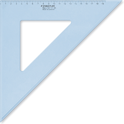 STAEDTLER Zeichendreieck Mars, 45 Grad, Hypothenuse: 320 mm
