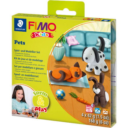 FIMO kids Modellier-Set Form & Play "Pet", Level 1