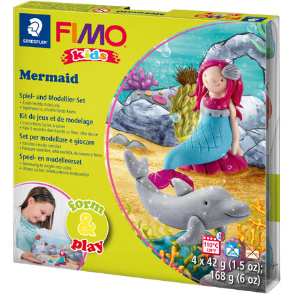 FIMO kids Modellier-Set Form & Play "Mermaid", Level 3
