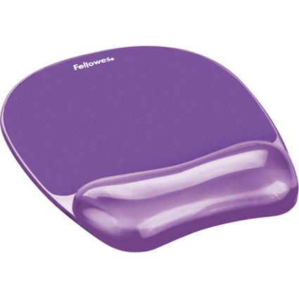 Fellowes Handgelenkauflage Crystals Gel mit Maus Pad,violett