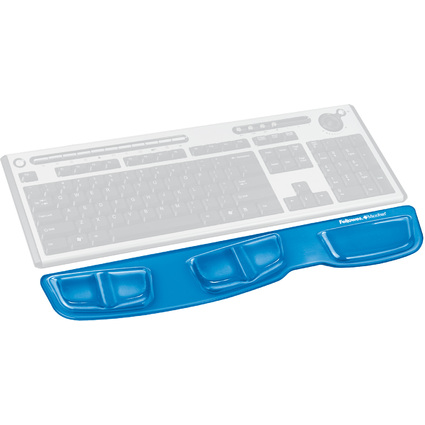 Fellowes Tastatur-Handgelenkauflage Health-V Crystals, blau