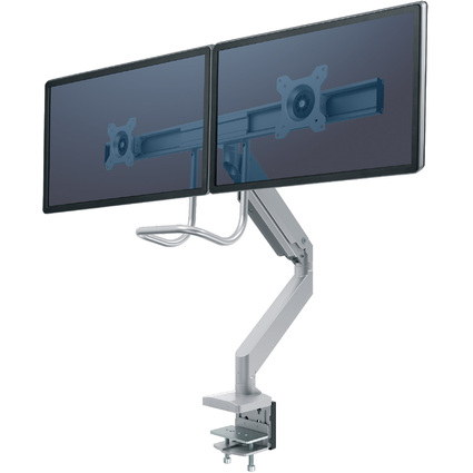 Fellowes Doppel-Monitorarm Eppa Crossbar, silber