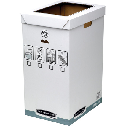 Fellowes BANKERS BOX SYSTEM Recycling-Behlter, wei
