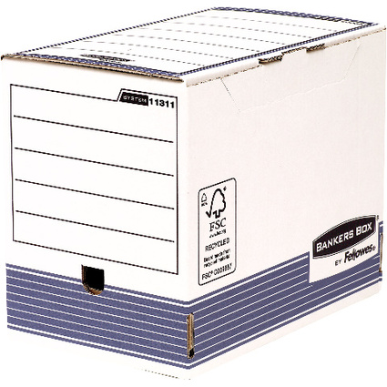 Fellowes BANKERS BOX SYSTEM Archiv-Schachtel, blau, (B)200mm
