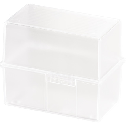 HAN Karteikasten, Polystyrol, A6 quer, wei-transluzent