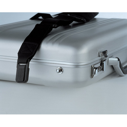 ALUMAXX Laptop-Attach-Koffer "MERCATO", Aluminium, silber