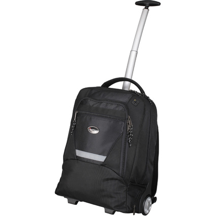 LiGHTPAK Rucksack-Trolley "MASTER", mit Laptopfach, schwarz