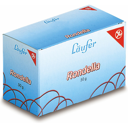 Lufer Gummibnder RONDELLA im Karton, 200 x 6 mm, 50 g