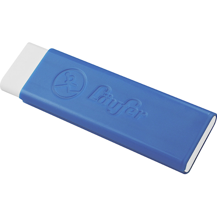 Lufer Kunststoff-Radierer Pocket 2, blau