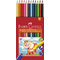 FABER-CASTELL Dreikant-Buntstifte Jumbo, 12er Etui