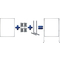 FRANKEN Textiltafel PRO, (B)1.200 x (H)1.500 mm, Filz, blau