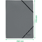 LEITZ Eckspanner Recycle, DIN A4, Karton 430 g/qm, schwarz