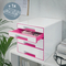 LEITZ Schubladenbox WOW CUBE, 4 Schbe, perlwei/pink