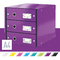 LEITZ Schubladenbox Click & Store WOW, 3 Schbe, violett