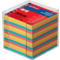 herlitz Zettelbox, Kunststoff, 90 x 90 mm, glasklar