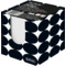 herlitz Zettelbox Just Black, 90 x 90 mm, schwarz/wei