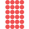 AVERY Zweckform Markierungspunkte, ablsbar, 18 mm, rot