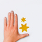 ZDesign Weihnachts-Sticker "Sterne", gold, auf Rolle