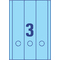 AVERY Zweckform Ordnerrcken-Etiketten, 61 x 297 mm, blau
