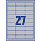 AVERY Zweckform Typenschild-Etiketten, 63,5x29,6 mm, silber