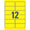 AVERY Zweckform Folien-Etiketten, 99,1 x 42,3 mm, gelb