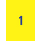 AVERY Zweckform Folien-Etiketten, 210 x 297 mm, gelb