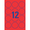AVERY Zweckform Stick&Lift Etiketten, rund: 63,5 mm, rot