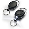 DURABLE Ausweishalter mit Jojo und LED, oval, schwarz