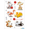 HERMA Sticker DECOR "lustige Katzen", beglimmert