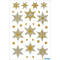 HERMA Weihnachts-Sticker DECOR "Sterne", gold, Reliefprgung