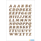 HERMA Buchstaben-Sticker A-Z, Prismaticfolie, gold, 8 mm