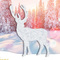 sigel Weihnachtskarte "Snow Deer", A6, 250 g/qm