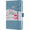 sigel Taschenkalender Jolie Feel 2026, Textil, A6, blau