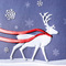 sigel Weihnachtskarte "Winter's Eve", DIN lang (2/3 A4)