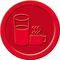sigel Wertmarken "Getrnke", aus Kunststoff, rot