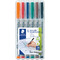 STAEDTLER Lumocolor NonPermanent-Marker 315M, 6er Etui