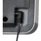 UNiLUX LED-Wanduhr FLO LED, mit Datum/Temperatur, schwarz