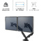 Fellowes Doppel-Monitorarm-Set Eppa, schwarz