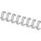 Fellowes Drahtbindercken, DIN A4, 34 Ringe, 8 mm, silber