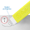 Lufer Kunststoff-Radierer Pocket 2, gelb