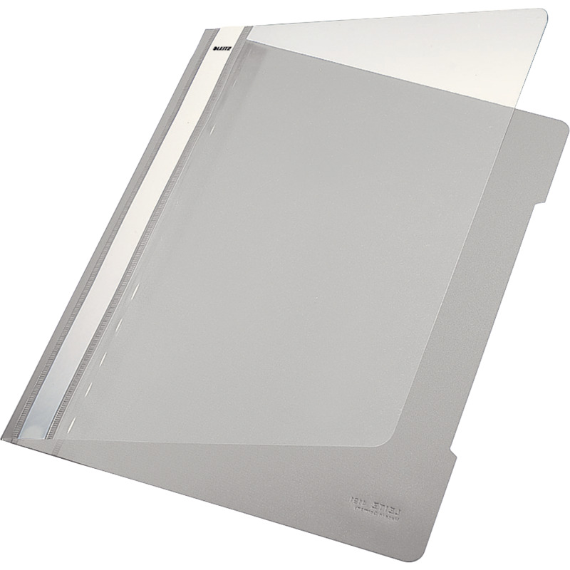 PVC DIN A4 LEITZ Schnellhefter Standard grau