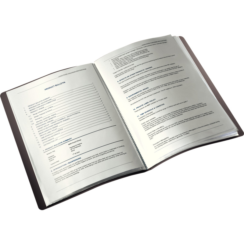 LEITZ Sichtbuch Solid PP mit 40 Hüllen A4 weiß 
