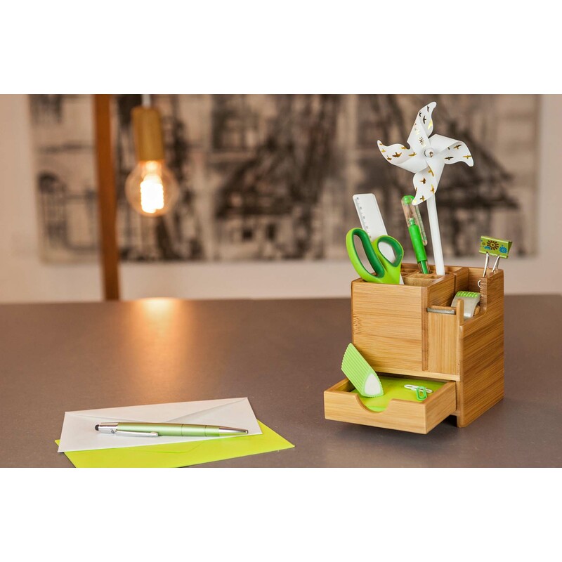 Wedo Schreibtisch Organizer Aus Bambus 61 1707 Bei Www Officeb2b