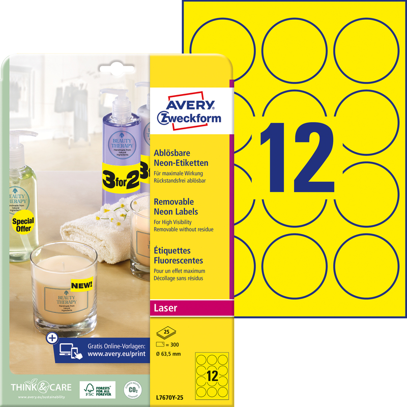 Avery Zweckform Stick Lift Etiketten Rund 63 5 Mm Gelb L7670y 25 Bei Www Officeb2b Ch Gunstig Kaufen Zweckform etiketten rund weiß 40mm ve100. avery zweckform stick lift etiketten rund 63 5 mm gelb