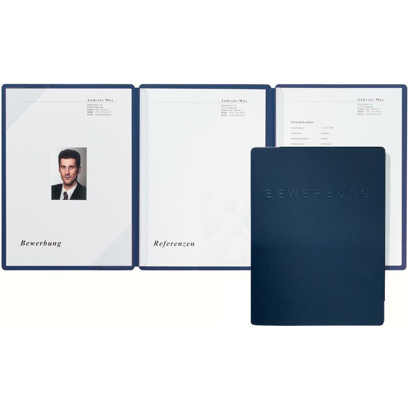 Pagna Bewerbungsmappe Square Din A4 Blau 22022 02 Bei Www
