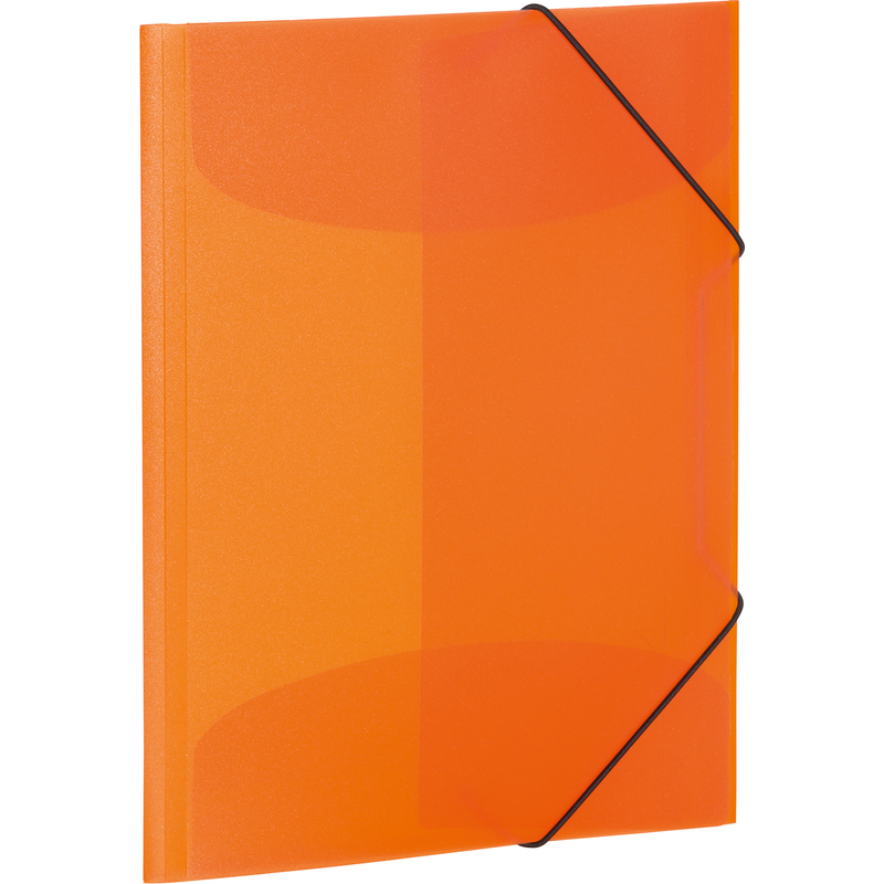 PP HERMA Eckspannermappe orange-transluzent DIN A3